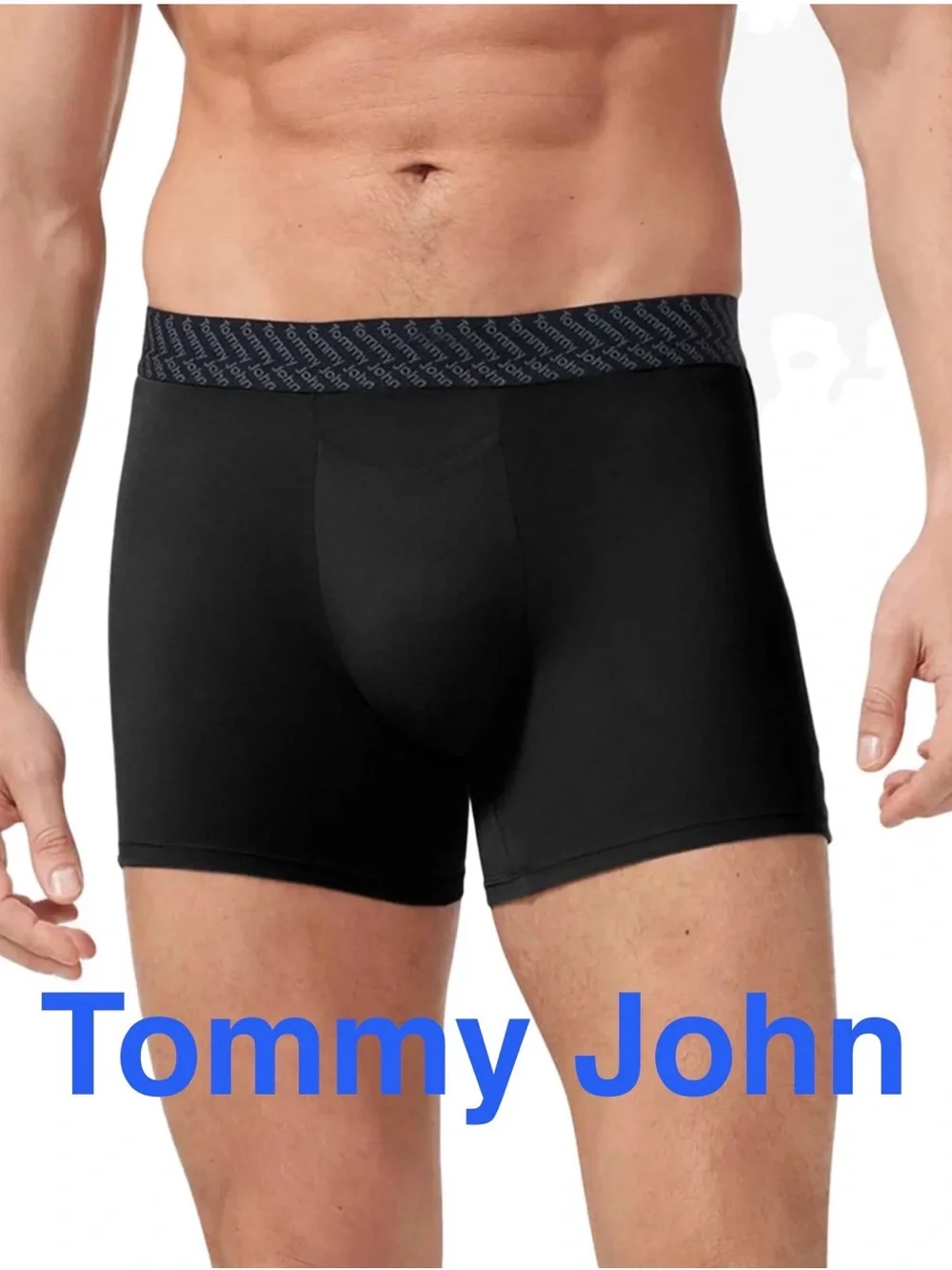 Tommy John | 3 Pairs | Black 6” Performance Basics Boxer Briefs - Men’s Medium